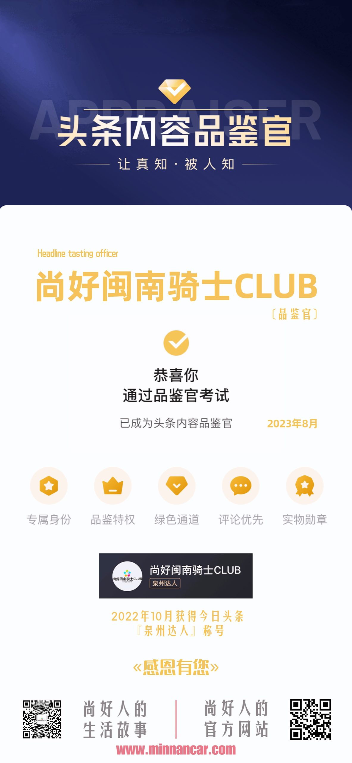 今日头条获奖荣誉【2023年8月】